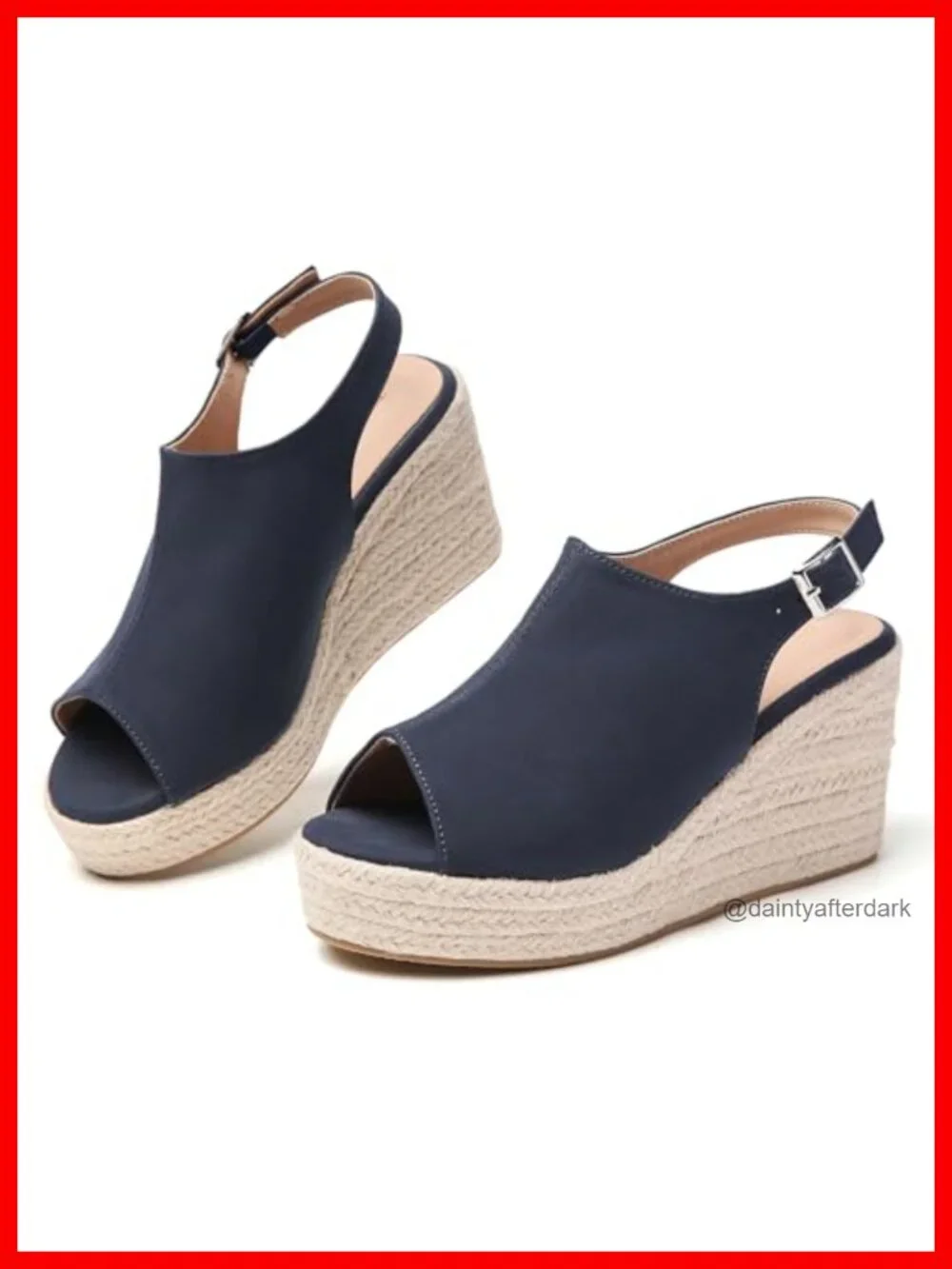 Wedge Espadrilles Sandals with Memory Foam Insole for Women